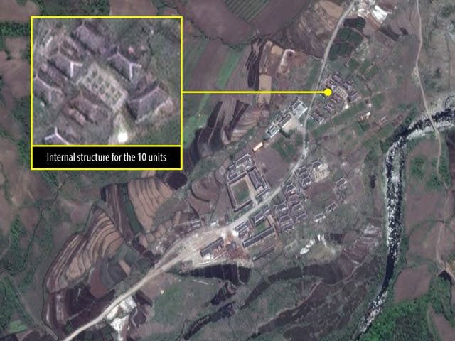 A satellite image of Camp 16, believed to be the largest North Korean gulag