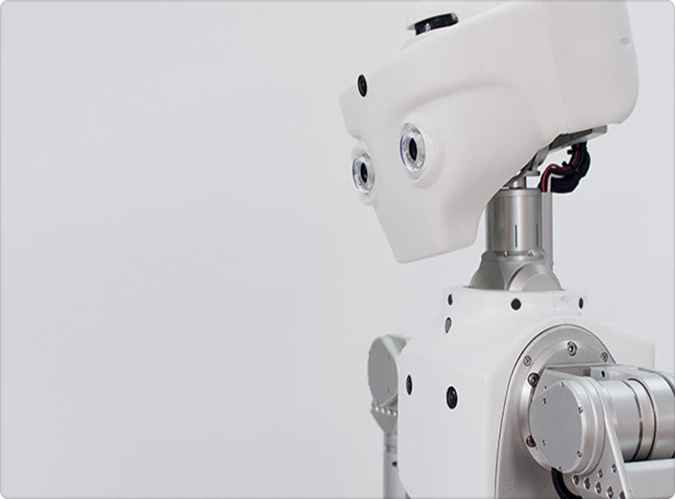 The Meka M1 Mobile manipulator is built by Meka, one of Google's recent acquisitions.