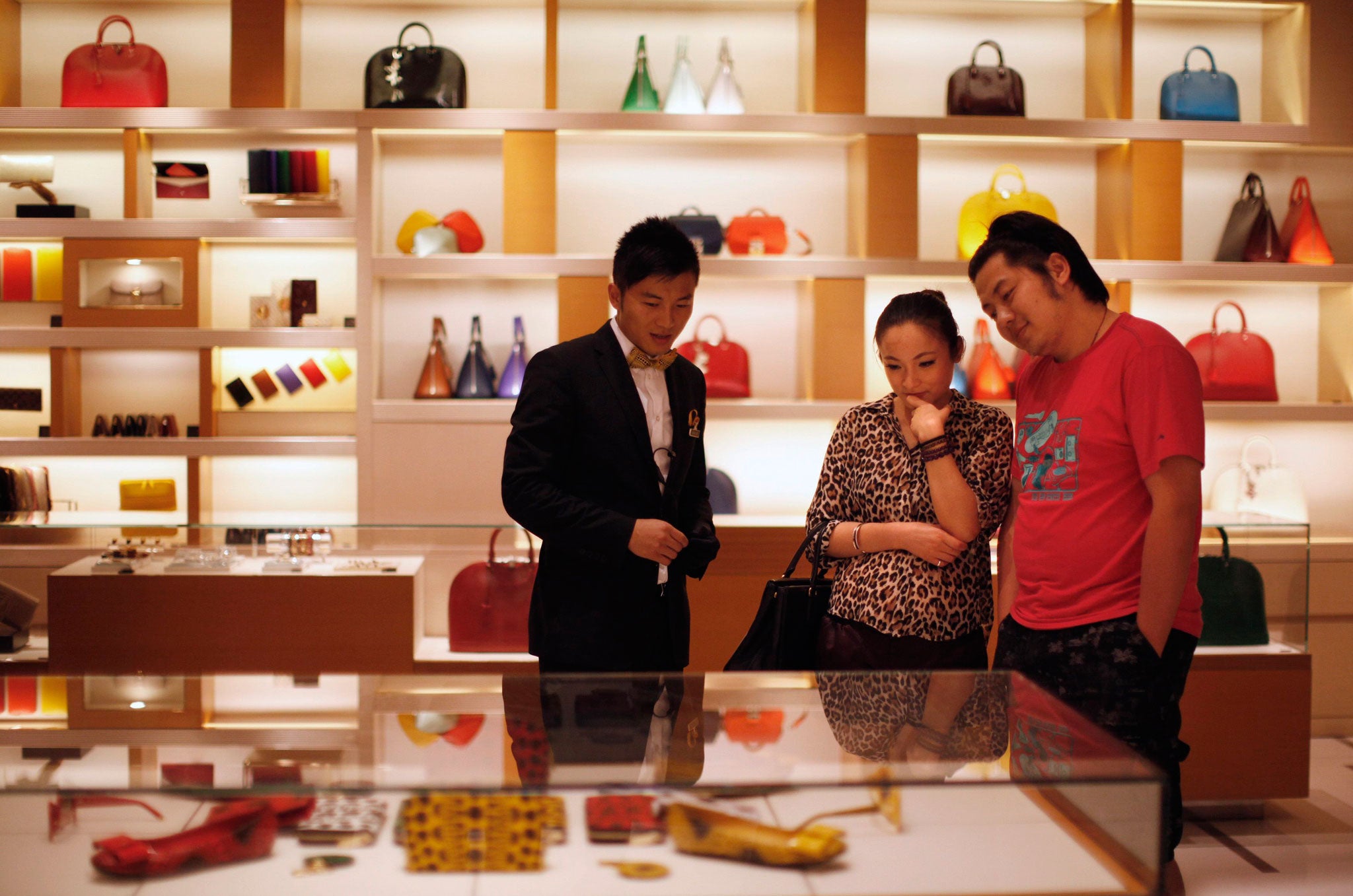 Super privilege: Louis Vuitton store in downtown Shanghai