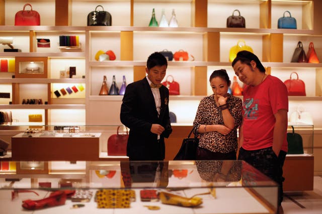 Super privilege: Louis Vuitton store in downtown Shanghai