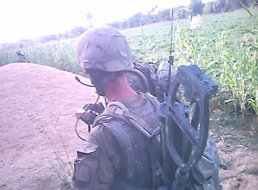 Still from the patrol on which he shot dead an Afghan prisoner in 2011