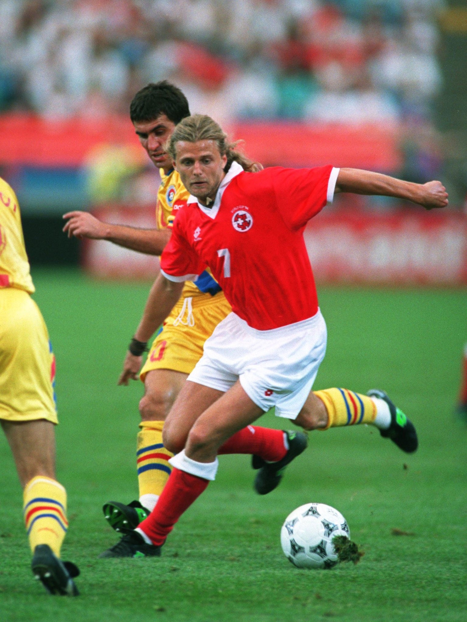Alain Sutter helped Roy Hodgson's Switzerland reach the last 16 in 1994