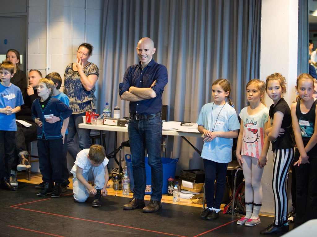 Daniel Evans at rehearsal with Sheffield Theatre's Production of Oliver!