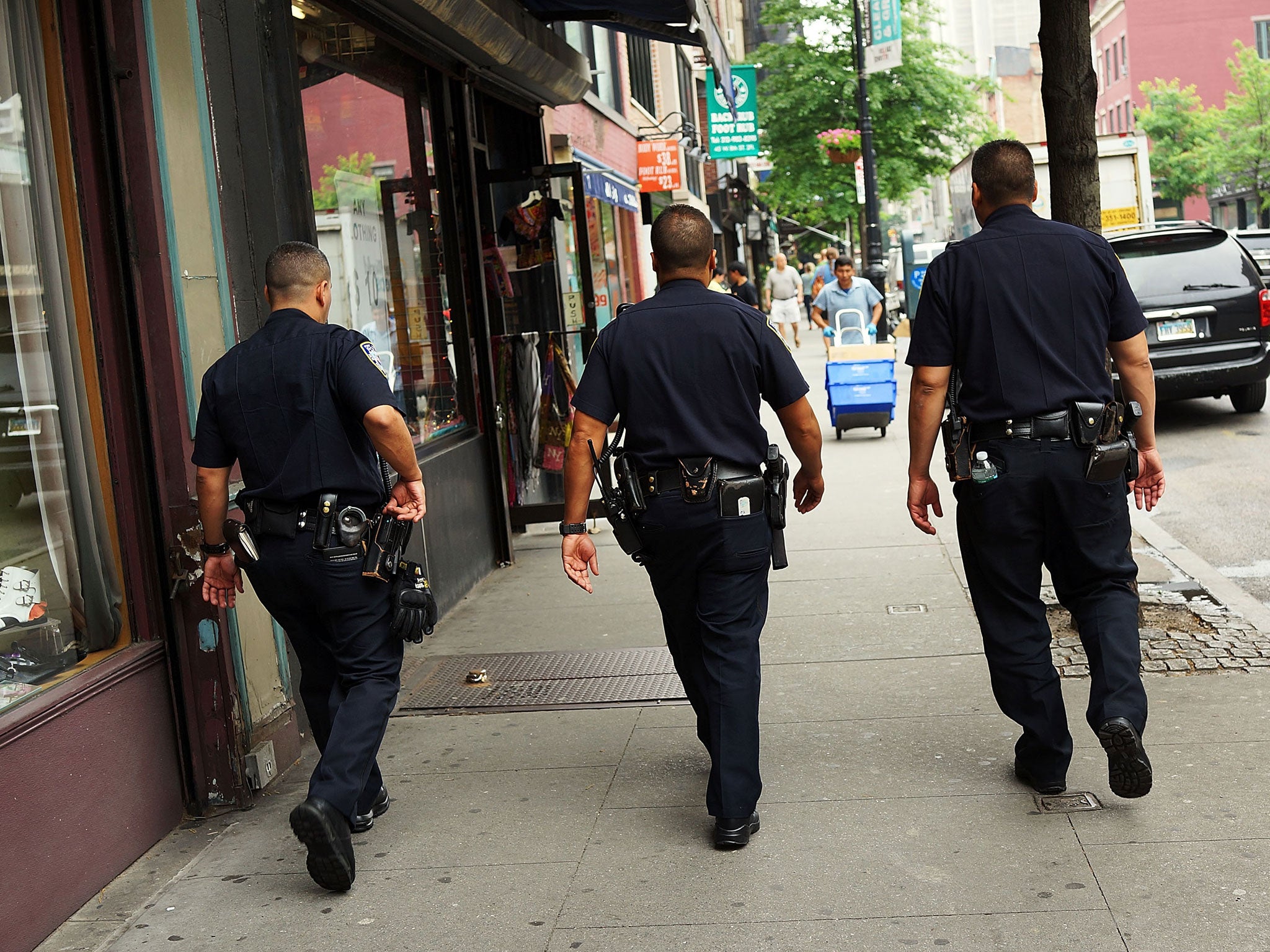 Police patrol in New York City