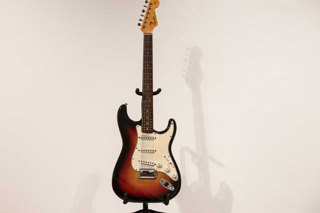 The Fender Stratocaster played by Dylan at the Newport Folk Festival has become the most expensive guitar sold at auction