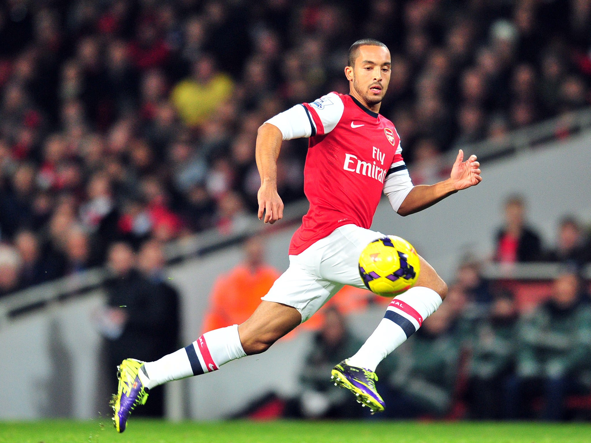 Arsenal winger Theo Walcott has set about returning to his good form shown last season