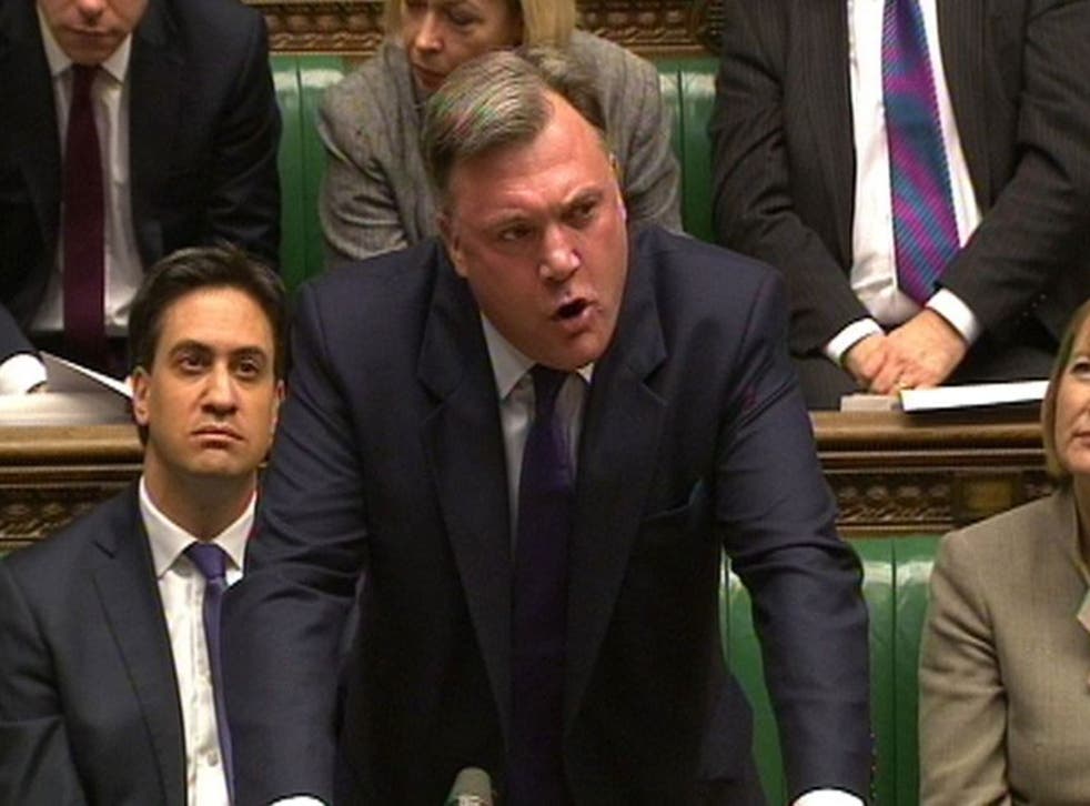 Ed Balls responding to the Autumn Statement in parliament