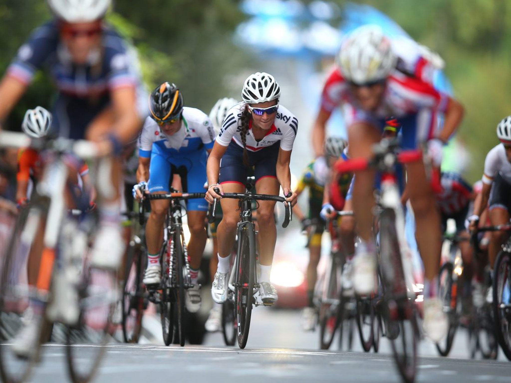 Pedal power: British cyclist Elizabeth Armitstead