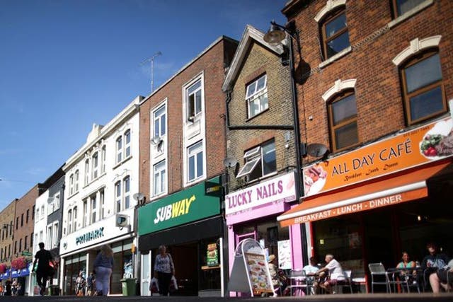 The low road: Small shops in town centres such as Dartford, Kent, are struggling 