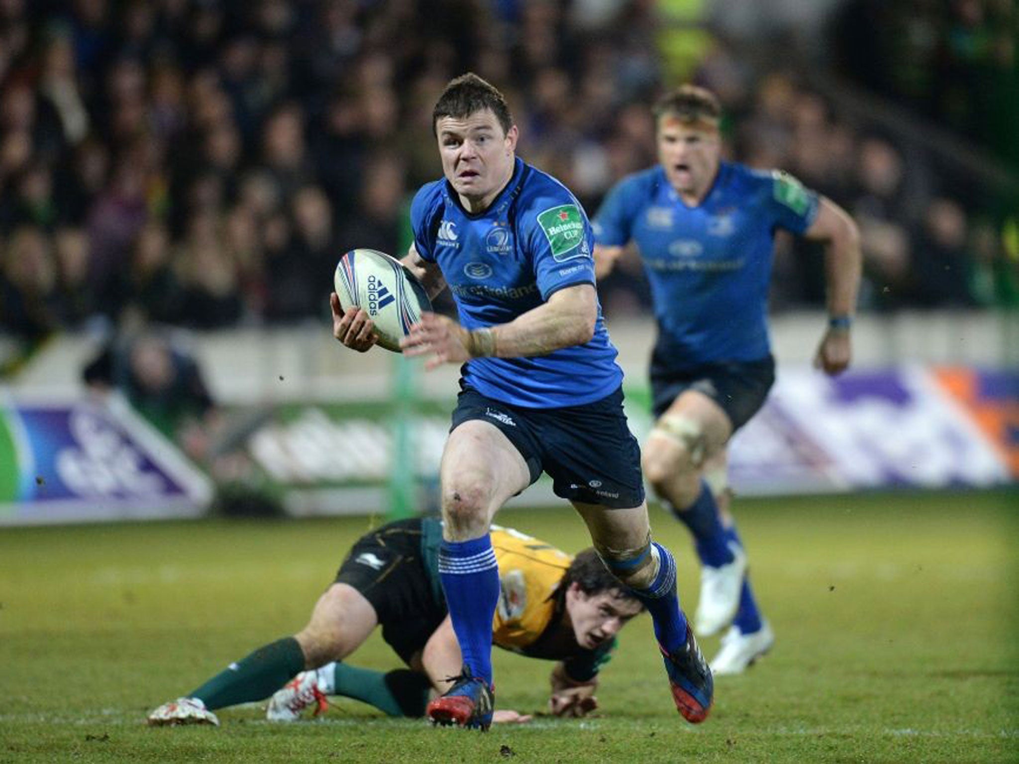 Life of Brian: Brian O’Driscoll breaks away for a try that he clearly enjoyed