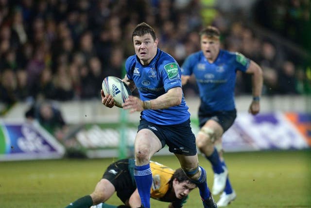 Life of Brian: Brian O’Driscoll breaks away for a try that he clearly enjoyed 