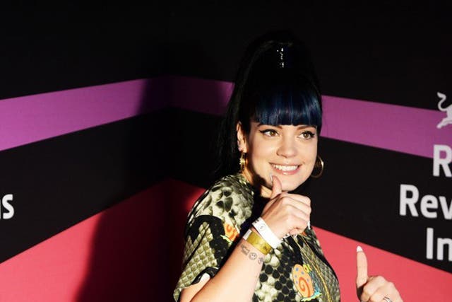 Lily Allen is back at number one with her cover of Keane's 'Somewhere Only We Know'