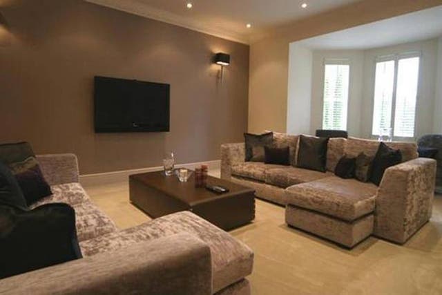 An image of Gareth Bale's lounge