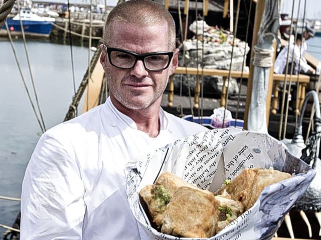 Frying the flag: the chef celebrated fish and chips in 'Heston's Great British Food'