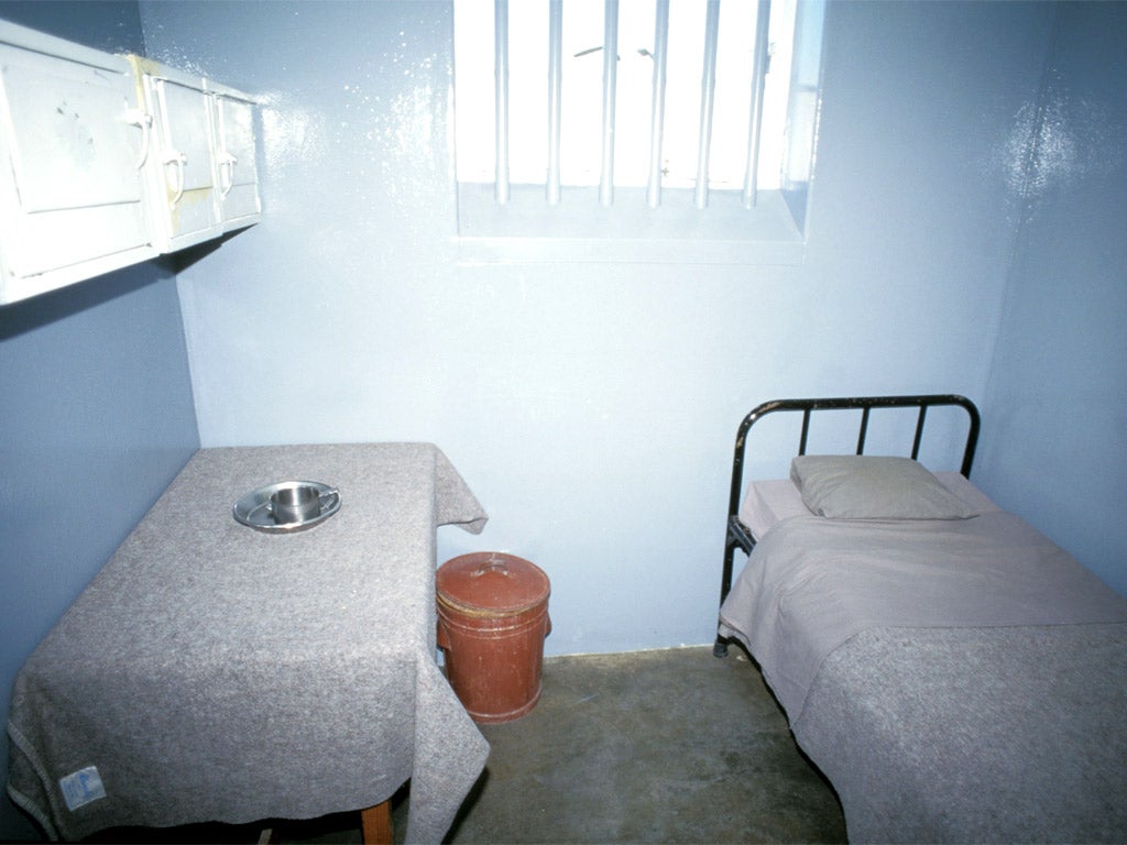 Mandela’s Robben Island prison cell