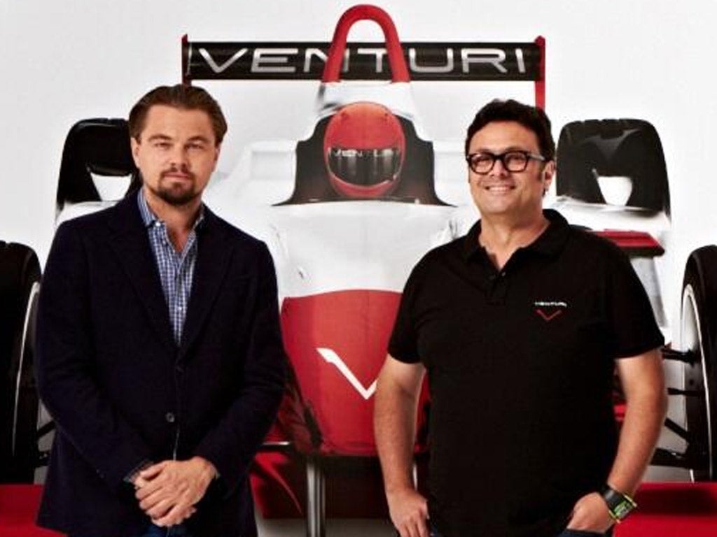 Leonardo DiCaprio and Venturi Automobiles will enter a team in the Formula E championship next year