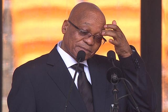 Jacob Zuma was greeted with hostility in Soweto