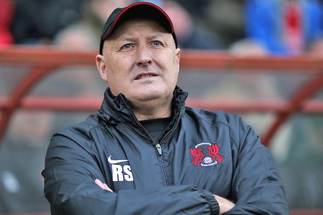 Leyton Orient manager Russell Slade - and his lucky cap