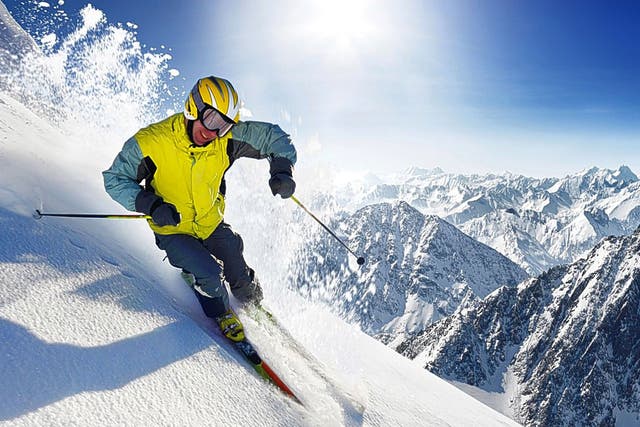 Powder room: a skier on the ‘White Track'