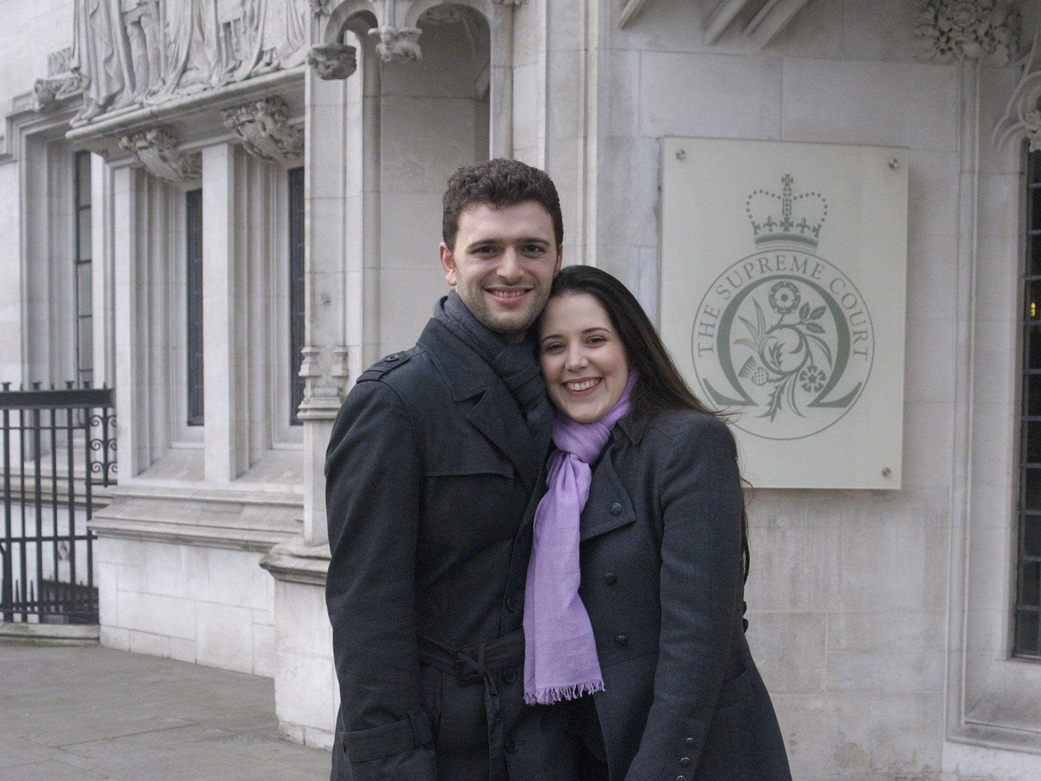Scientologist Louisa Hodkin with her fiance Alessandro Calcioli. A Supreme Court today ruled the couple should be allowed to marry in a Church of Scientology chapel