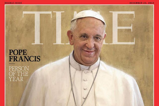 Pope Francis has been named Time magazine's Person of the Year