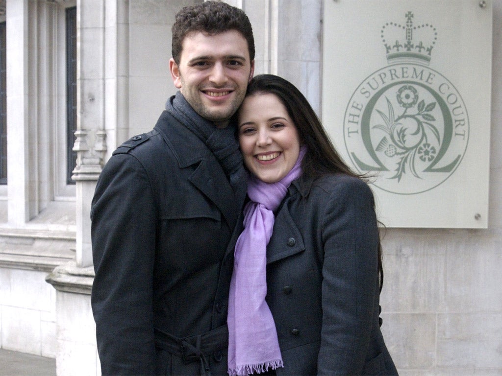 Scientologist Louisa Hodkin with her fiance Alessandro Calcioli