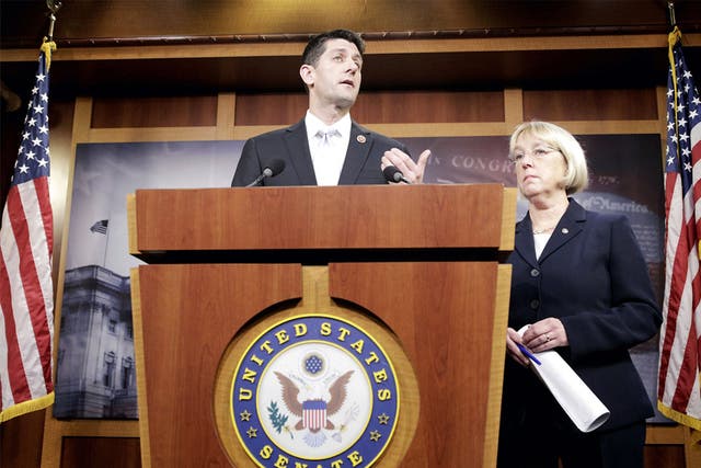 House Budget Committee Chairman Paul Ryan speaks at a press conference to announce the Bipartisan Budget Act of 2013