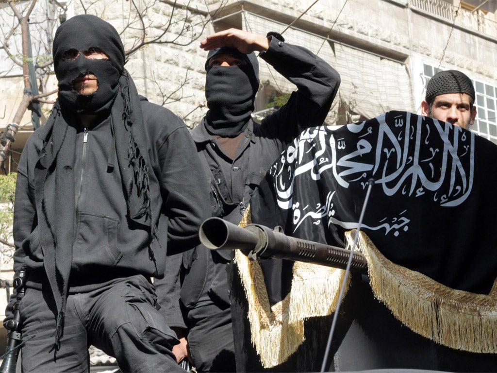 Members of jihadist group the Al-Nusra Front, which the West opposes