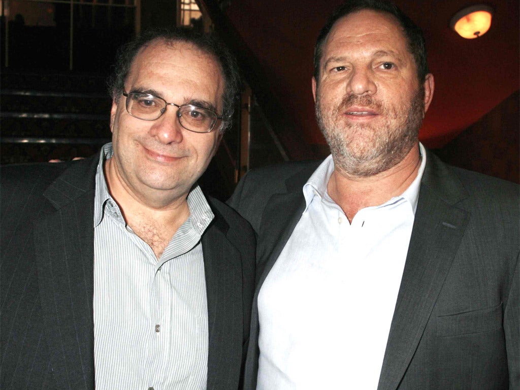 Film producers Bob and Harvey Weinstein