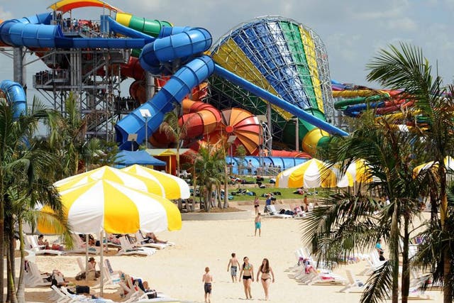 A general view on opening day at the Wet'n'Wild theme park at Prospect, west of Sydney, Australia