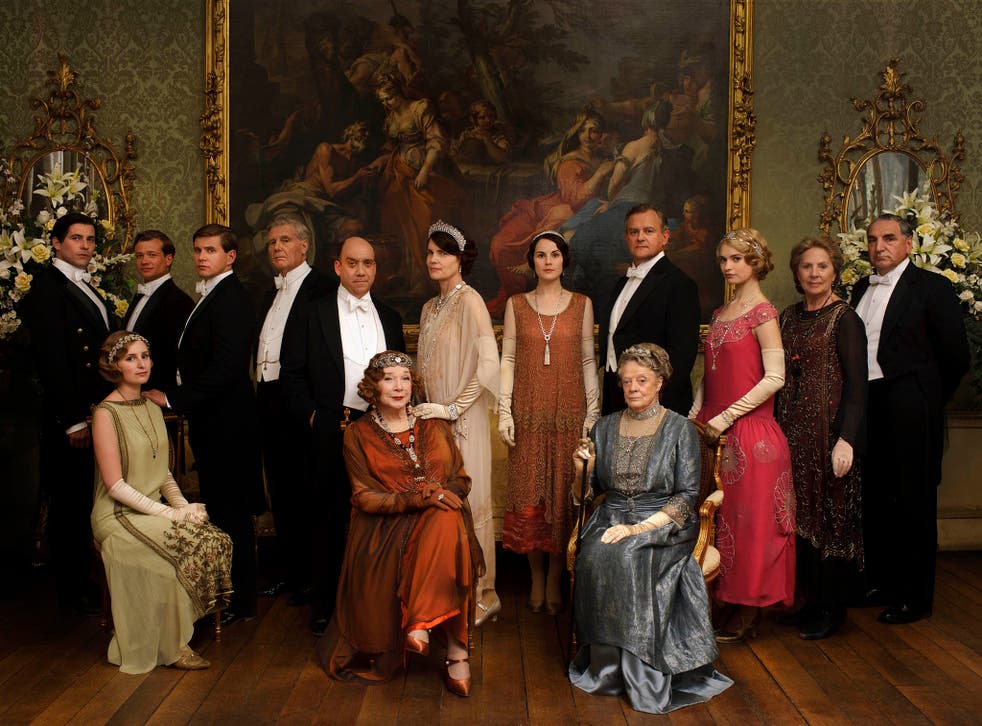 The cast of Julian Fellowes' small screen hit Downton Abbey