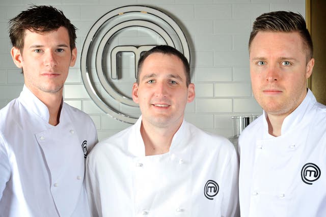 Adam Handling, Scott Davies and Steven Edwards will compete in tonight's final of Masterchef: The Professionals