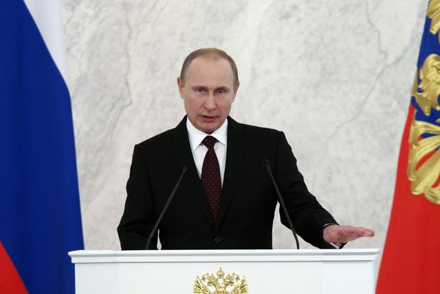 Mr Putin made a thinly-veiled attack on the West's more liberal attitudes toward gay rights