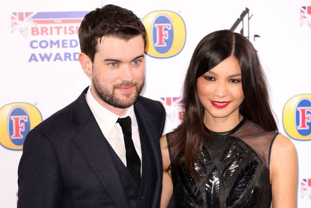 Jack Whitehall and Gemma Chan attend the British Comedy Awards
