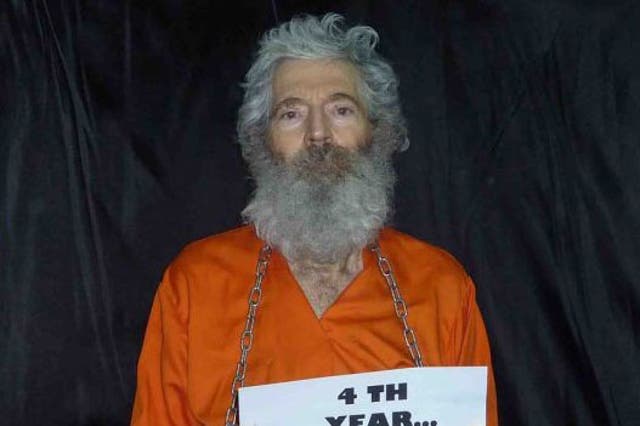 This undated handout photo provided by the family of Robert Levinson after they received it in April 2011, shows retired-FBI agent Robert Levinson 