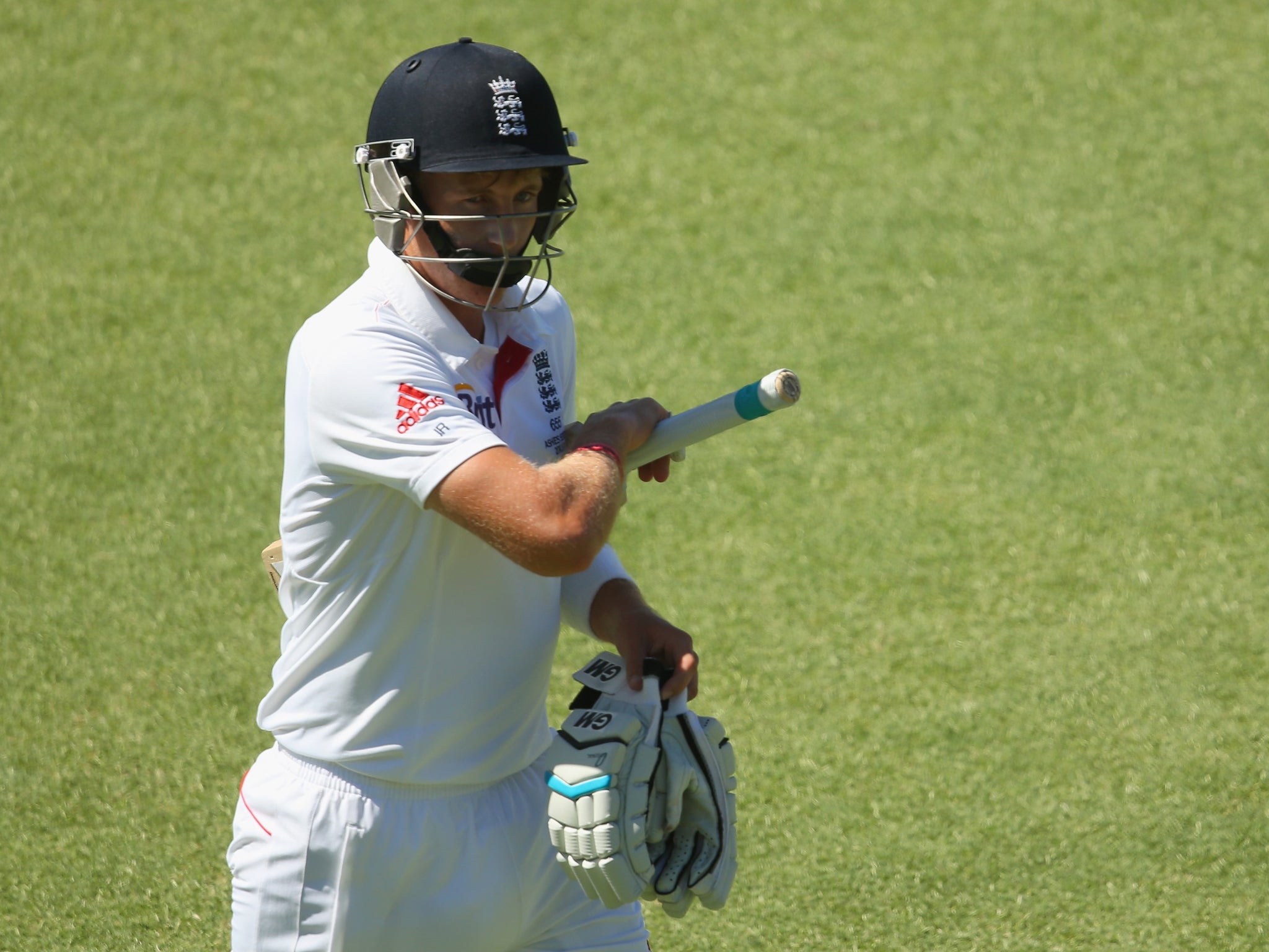 England batsman Joe Root was given out despite appearing to make no contact with the ball