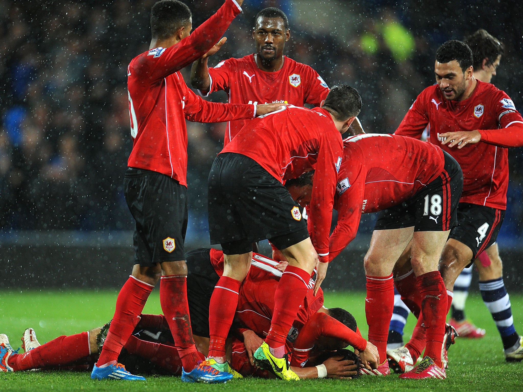 Cardiff City celebrate Championship victory, Cardiff City F…