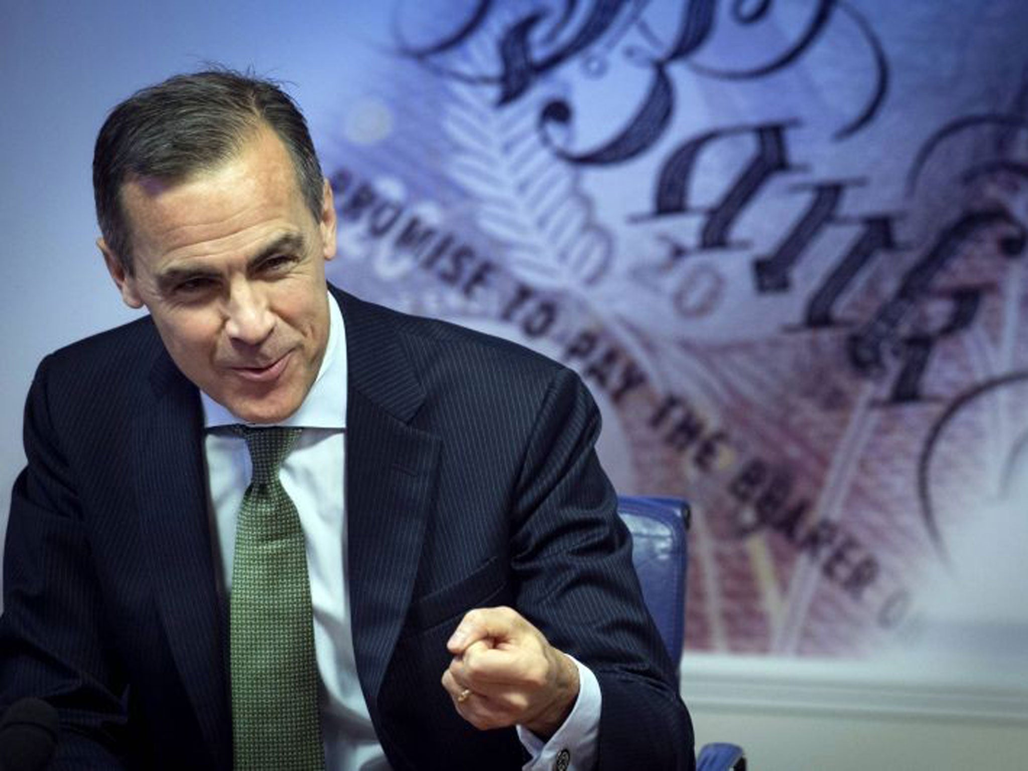 Bank of England Governor Mark Carney has said he will increase rates when unemployment falls below 7 per cent