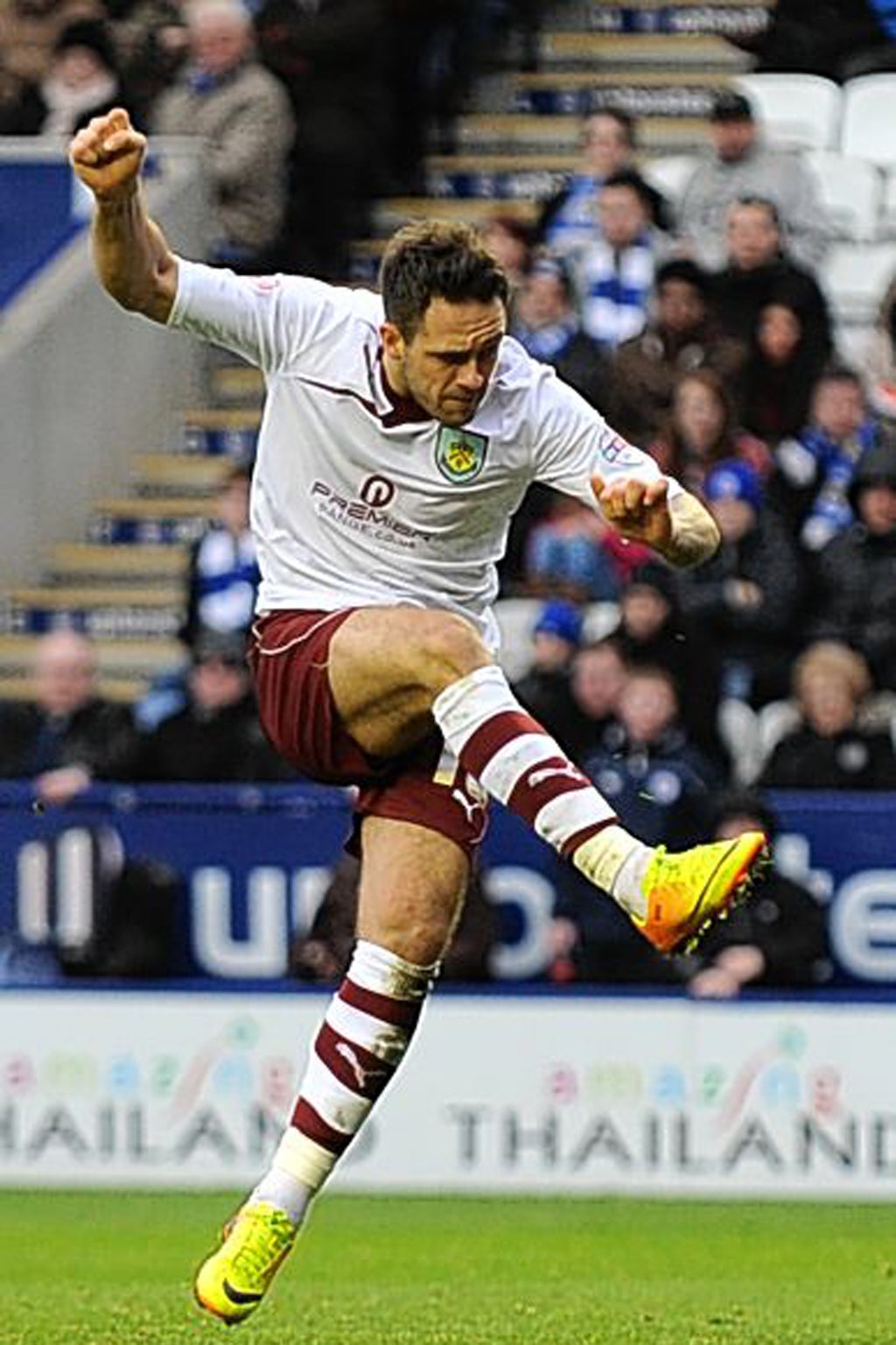 Level best: Danny Ings’ equaliser for Burnley was his 16th goal this season