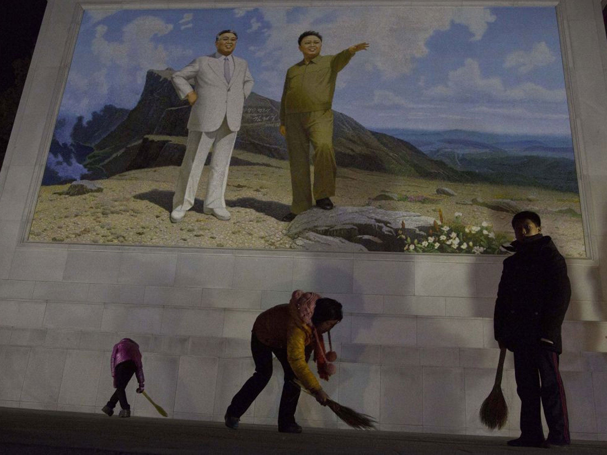 KIm Jong-il (left), unlike his son Kim Jong-un, did not stage show trials