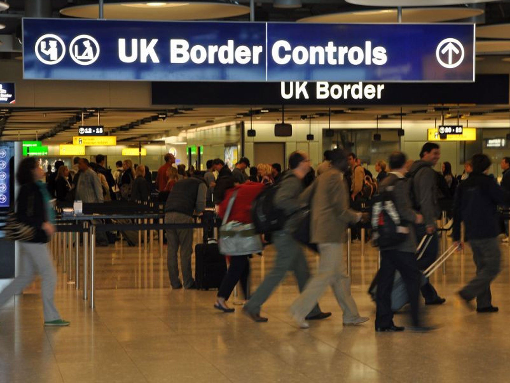 Border control at Heathrow