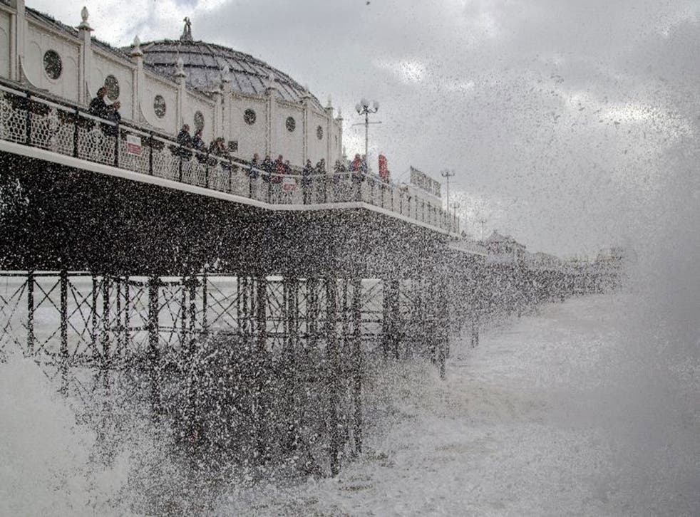Emergency services were called to the iconic pier shortly before 7:30 by reports of a man running across the roofs of buildings at the end of the jetty. (Stock image)