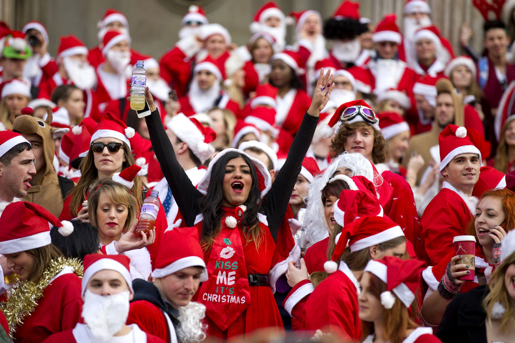 Revellers at this year's SantaCon left an almighty mess to clear up