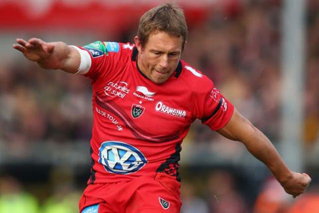 Jonny Wilkinson scored his first Heineken Cup try against Exeter during Toulon’s victory