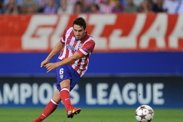 Koke' of Club Atletico de Madrid in action during the UEFA Champions League Group G match between Club Atletico de Madrid and FC Zenit