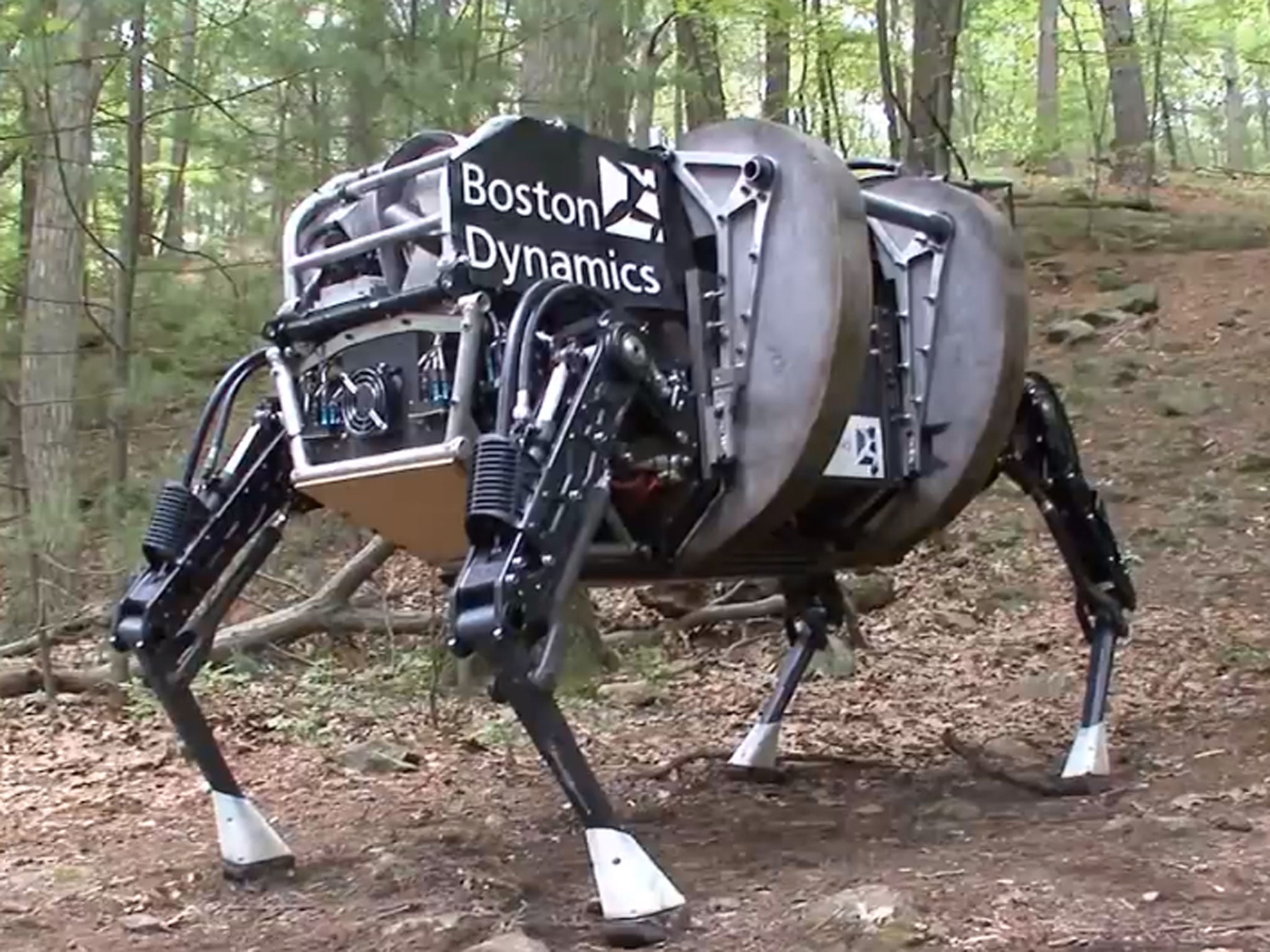 Ray Kurzweil was appointed at the end of 2012 as Google's director of engineering. The company has bought up Boston Dynamics, creator of the BigDog robots (pictured)