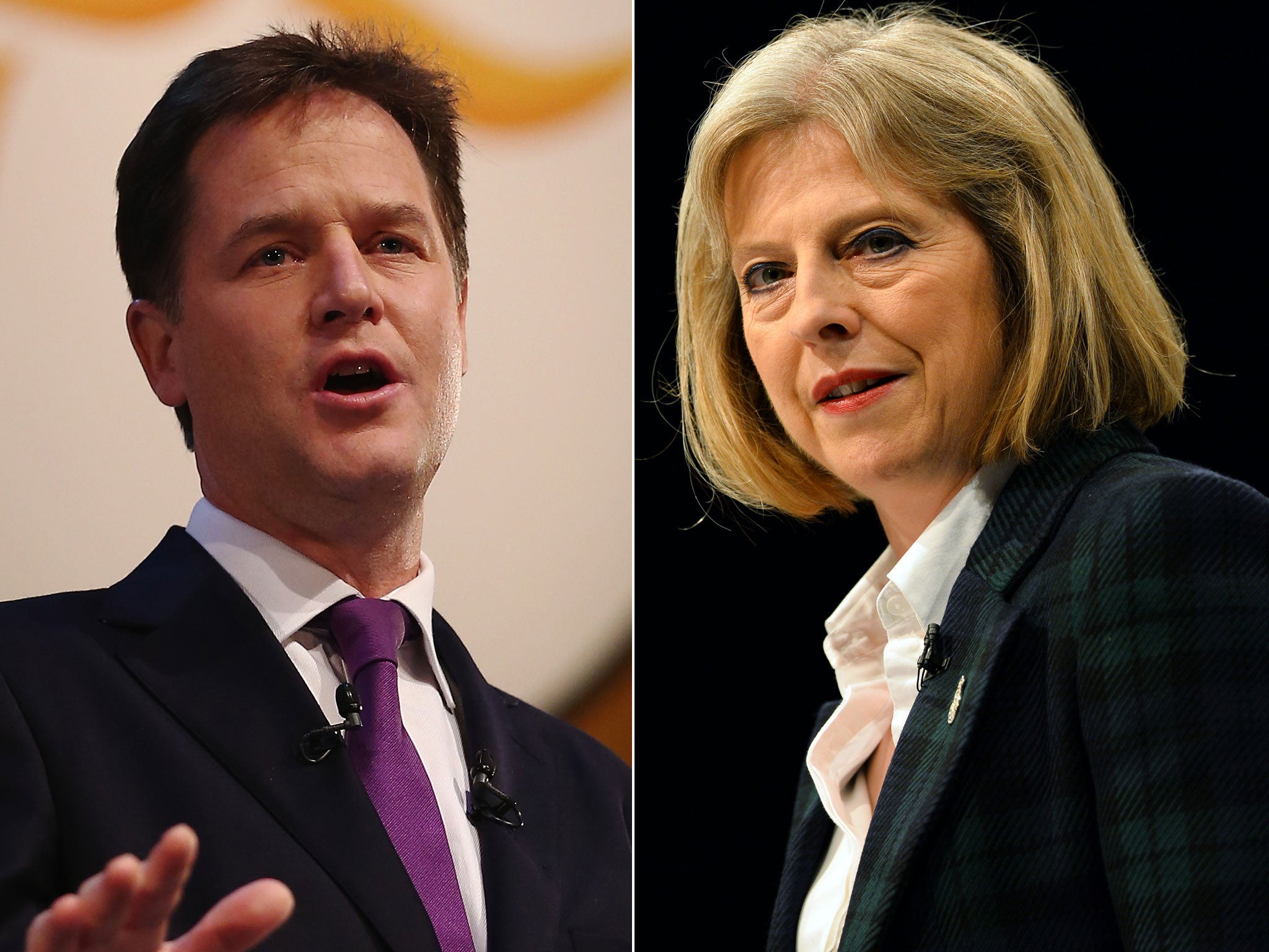 Nick Clegg has accused Theresa May of 'illegal' plans to limit EU migrants