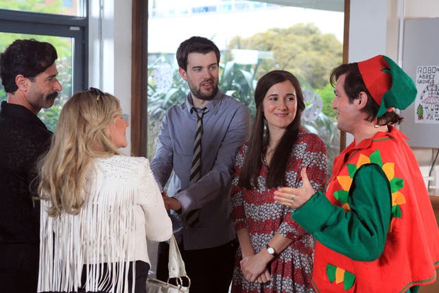 Jack Whitehall (centre) in the Bad Education Christmas Special