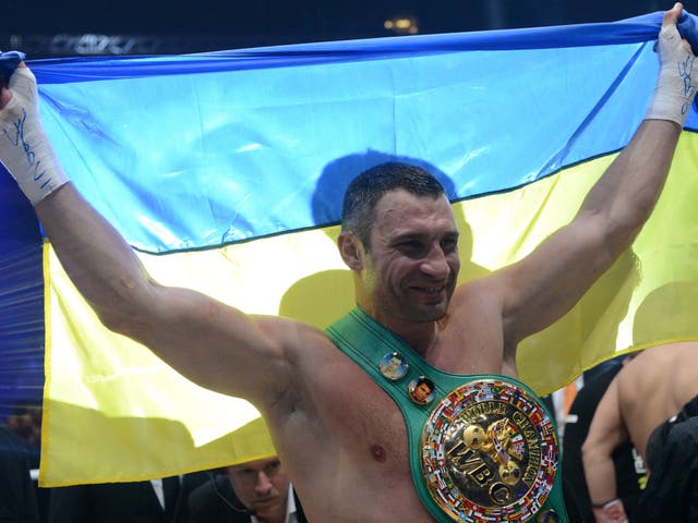 Vitali Klitschko has relinquished his WBC title in an effort to focus his attentions on his run for the 2015 Ukrainian presidency election