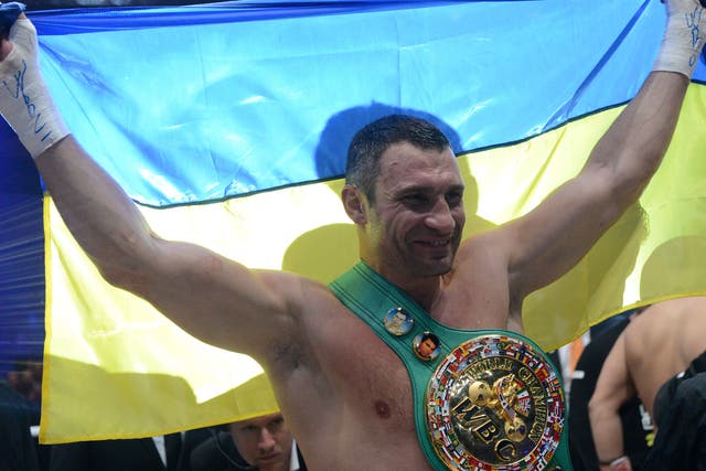 Vitali Klitschko has relinquished his WBC title in an effort to focus his attentions on his run for the 2015 Ukrainian presidency election